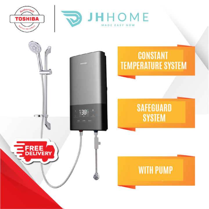 Toshiba Instant Electric Water Heater TWH38EXPMY(T) (With Pump) Lazada