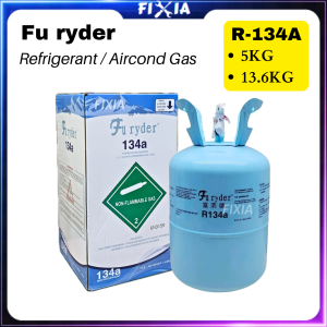 (5KG / 13.6KG) Original Fu ryder R134A R134 R-134A Refrigerator Fridge Refrigerant/Car Aircond Air Cond Conditioner Coolant Refill FIXIA