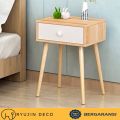 Meja Nakas Aesthetic / Meja Kamar Aesthetic 1 Laci Murah PROMO. 