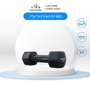 Tạ Tay Cao Su Reefit 4kg màu đen