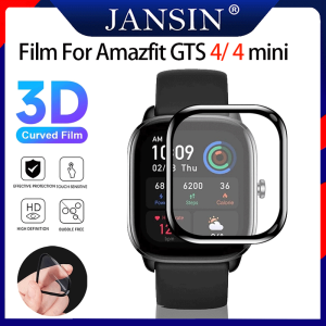 Jansin gts4 /GTS 4mini Đồng hồ thông minh Amazfit GTS 4 Tấm bảo vệ màn hình 3D bảo vệ toàn bộ Phim bảo vệ Amazfit GTS 4 Mini