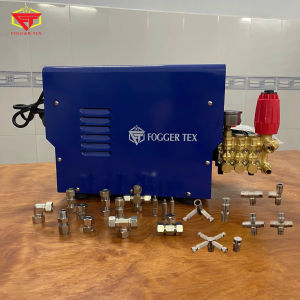 Máy phun sương cao áp Đài Loan F850 công suất 1.5hp phun sương làm mát quán cafe tạo ẩm nhà yến.