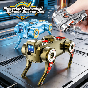 INNEWIN Two-Form Structure Robot Dog Toy Manual Transformation Rotating Spinner Fidget Spinner Toy Portable Mechanical Style Transforming Robot Toy Stress Relief Play