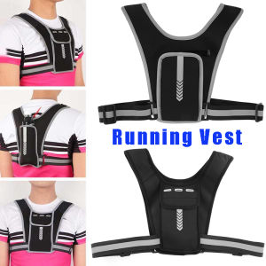 ปรับวิ่งกระเป๋าเป้สะพายหลังเสื้อกั๊กเข็มขัดออกกำลังกายกลางคืนกีฬาสายสะท้อนแสงพิมพ์กระเป๋าหน้าอก กระเป๋าโทรศัพท์มือถือ ประเภท: กระเป๋าหน้า