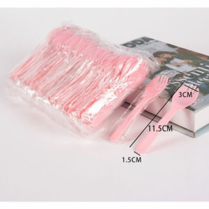 ช้อน 100ชิ้น แพคใส่ซองแยก ช้อนปลายส้อม มีดพลาสติก มีดตัดเค้ก ช้อนพลาสติก ช้อนพลาสติดตักขนม แต่ละช้อนบรรจุอย่างอิสระ