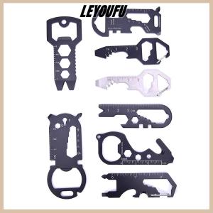 LEYOUFU Outdoor Multi-function Tool Card Opener Keychain With Multi-purpose Gadgets Tool