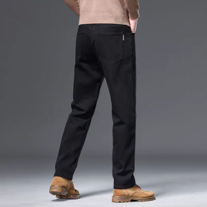 Jeans RT : Casual Denim Menswear Korean Style Loose Fitting Pants Mens Straight Wide Leg Fashionable Jeans : Waist Size 28" to 42"