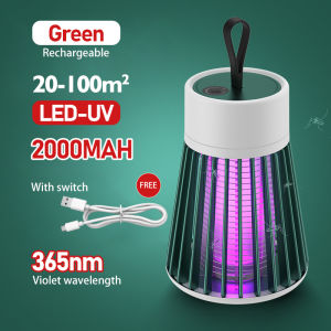 Portable Mosquito Killer Lamp LED Light / Electric Shock Air Suck Insect Fly Wireless Charger Bug Trap Lamp Pest Catcher Nyamuk Serangga Killer