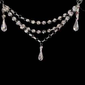 xpkQ 3 Layer Christmas Decorations Transparent Snow Icicle Hanging Ornaments Scene Setup Acrylic Crystals Rhinestone Beads Pendant R3K9L