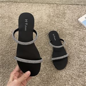 [Free Shipping] In Stock: Black High-Heeled Shoes With Adhesive Soles Breathable Suitable For Everyday Wear Beach Style SGS Certified Perfect For Summer