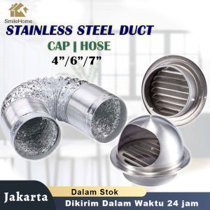 4 INCH GRILL PENUTUP INLINE DUCT BOOSTER FAN (STAINLESS STEEL 304)