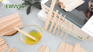 EWVVSS 6 Style 500 Pcs Wax Sticks Assorted Wax Applicator Sticks For Body Legs Face With Small Medium Large Sizes Wood Sticks For Waxing Or Craft Sticks