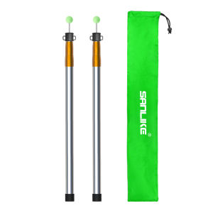 SANLIKE Telescoping Tarp Pole Heavy Duty Tent Pole 86.36cm-220cm Stainless Steel Canopy Poles Rods for Camping Backpacking Hiking Tent Fly Awning Shelter Outdoor Adventure