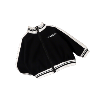 LJMOFA Kids Baesball Coat Kroean Style Fashion Soft Cotton Kids Jacket for Boy Girl 4-13 Yrs