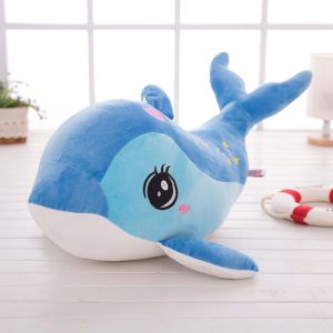 SKJK Birthday Gift Creative Peluche Dolphin Toys Dolls Life Nap Pillow Car Decoration Dolphin Plush Pillow Stuffed Animals Dolphin Plush Toy Simulation Animal Doll