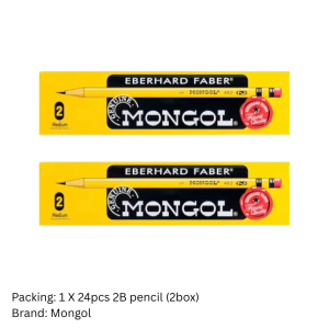 Original Mongol Pencil No. 2 – 36pcs Eberhard Faber Lapis with Erasers | Smooth Writing & Sketching | Durable Student-Approved Pencils for School & Art Use | Comfortable Grip Design | Best for Study & Homework