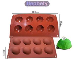 Heabety  1 cái khay nướng bánh Khuôn Silicone khuôn sô cô la bóng Khuôn Silicone khuôn Lollipop bánh khuôn Bếp nướng công cụ