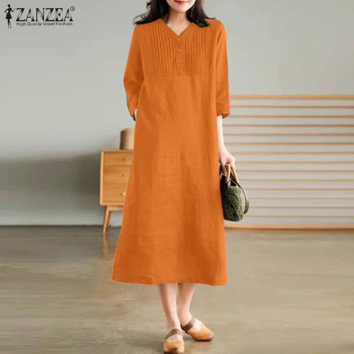 sachin and babi light blue dress Women's Summer Swing Puff 3/4 Sleeve Midi Cocktail Dress w/Pockets for  Party, Formal and Casual Dresses