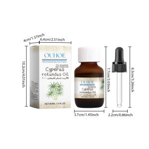 cod60ml Cyperus Rotundus Oil Body Hair Remover Oil For Armpit Legs Arms Hair Growth Inhibitor Skin Care Body Moisturizing Oil