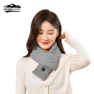 Electric Heated Scarf USB Charging Heated Neck Scarf Washable Thermal Neck Wrap Warmer Soft for Climbing Hiking Cycling
