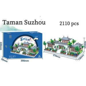Mini Block Rumah Cina Garden Nano Balok Cina Building Micro Partikel Blok Banan Building Block Bricks