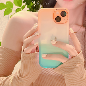 [Có Phim Ống Kính] CrashStar Ốp Điện Thoại Trong Suốt Mềm Gradient Cho iPhone 15 14 13 12 11 Pro Max XS XR X 8 + 7 Plus Ốp Điện Thoại Trong Suốt Chống Sốc Ốp Điện Thoại Với Ống Kính Mạ Bảo Vệ Máy Ảnh Bán Chạy Nhất