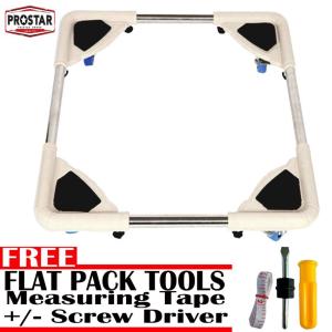Prostar Dura Base Stand for Refrigerator / Washing Machine / Cooking Oven (White).
