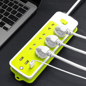 Ổ Điện Đa Năng Chống Giật 3 Cổng USB và 6 Ổ Cắm Thông Minh - Ổ cắm điện - Ổ điện chống giật đa năng - Ổ điện xanh