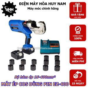 Máy Ép Cos Thủy Lực Dùng Pin EZ-400 - Phạm Vi Ép 16-400mm2 - Hàng Chính Hãng - Bảo Hành Toàn Quốc