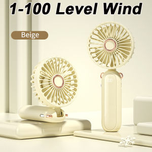 Japan Portable Mini Fan Rechargeable Handheld Fan with Aromatherapy 1-100 Level Stepless Speed Regulation Electric Fan