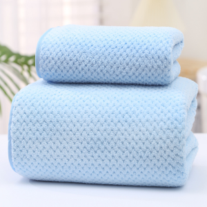 Bath Towel Set Microfiber Absorbent Water High Quality Towels Set Tuala Lembut 浴巾珊瑚绒两件套