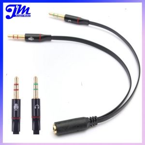 Splitter Audio Jack Female ke Dual 3.5mm Male (Mic+Hear)