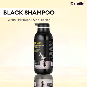 Dr.Ville Black Hair Shampoo Hair Dye Shampoo White Hair Repair Black Nourishing Shampoo (300ml)