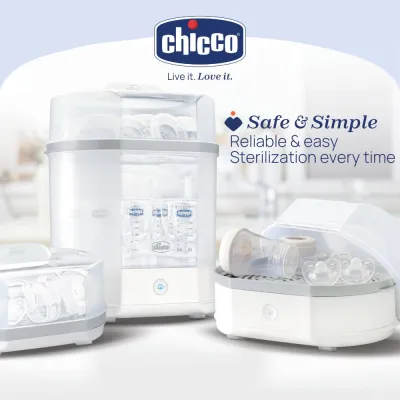 Chicco 3 in 1 Electric Steam Sterilizer - sterilizer for baby feeding bottle