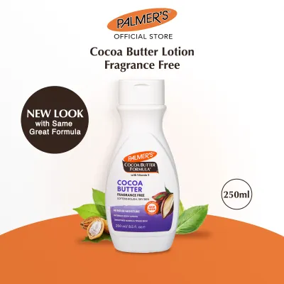 Palmers Cocoa Butter Body Lotion Fragrance Free 250ml for Rough Dry skin (Suitable for Pregnancy Use)