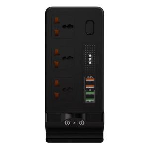 COD🔥【1 Year Warranty】Power Outlet Fast Charging 6 USB Extenders 2 Socket Plug Ports and 2m Cable Power Strip 电源插座