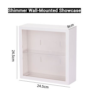Shimmer Wall Mounted Acrylic Display Shelf – Clear Blind Box Organizer for Figurines & Mini Toys