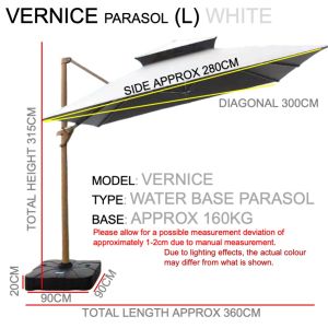 Big parasol umbrella Square / Patio Umbrella Offset Hanging Umbrella Cantilever Sunshade /Beach Waterproof Wind Resistance Cover Parasol with base stand Umbrella