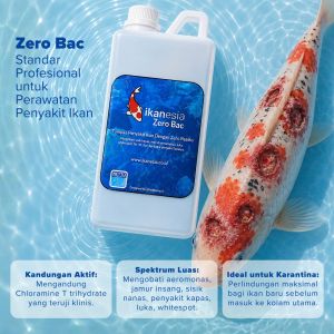 Ikanesia Zero Bac 11 Liter Obat Ikan Ampuh Penyakit Ikan Jamur Insang Aeromonas dll IKANESIA