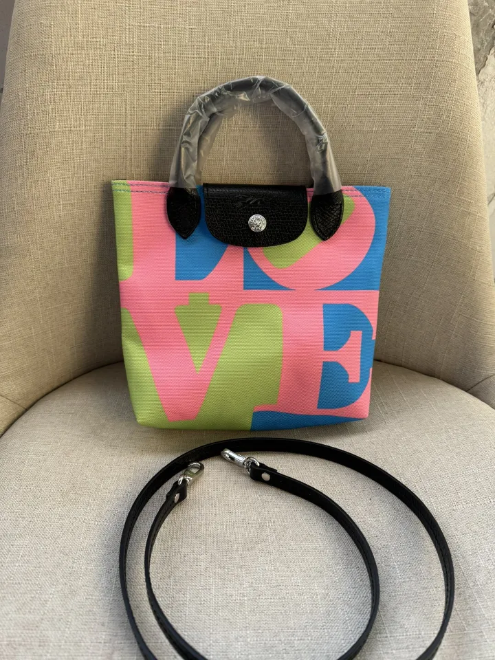 100% Genuine longchamp Le Pliage x Robert Indiana Shopping