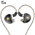 TRN TA3 Hi-FI 1BA 2DD In-ear Monitors Earphones With 3.5mm/2.5mm/4.4mm Gold-plated Audio Jacks Knowles Hybrid Beryllium-plated Dynamic Headphone Metal Running Noise Cancelling Running IEM Headset. 