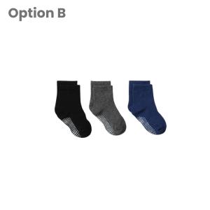 Retail Ministry Baby Socks Set Toddler Cotton Plain Socks Newborn Non-slip Socks Socking Anti-Slip Plain Socks