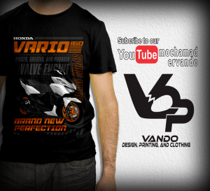 KAOS MOTOR HONDA VARIO 160 - KAOS DISTRO PRIA WANITA - KAOS PENDEK KATUN MURAH - KAOS CUSTOM