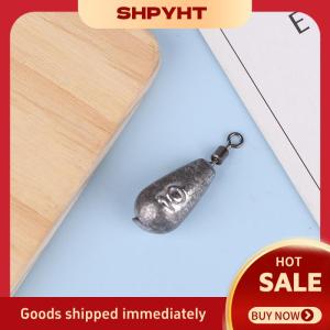 SHPYHT 10 cái chì Sinker ngược câu cá chì xoay tám hình vòng câu cá chì Sinker trượt nước thả chì Sinker