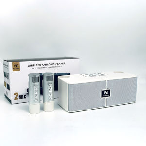 SY-211 Portable Karaoke Dual Wireless Microphone Bluetooth Professional Speaker Smart External Stereo Family Party Ktv  Colorful LED Dance Lights Included Equipment Audio Car/Outdoor/Indoor