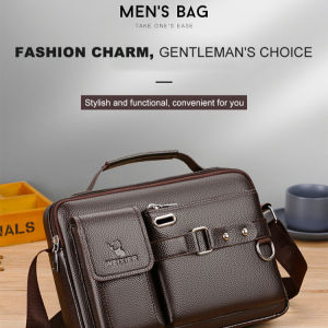 Mens shoulder bag casual handbag business shoulder crossbody bag 男款单肩包士休闲手提包商务单肩斜挎包