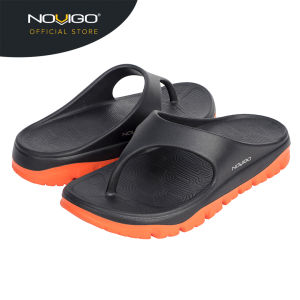 Novigo® Diego Dual Density Men EVA Sandal (Pirate Black/Tangerine)