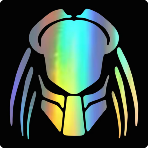 Sticker Cutting Predator Alien Berbahan Vinyl Anti Air