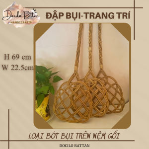 Cây đập bụi bằng mây cây đánh bay bụi bẩn trên nệm gối chăn dày- Cây mây trang trí