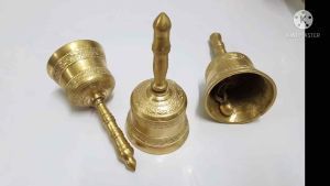 Brass Byfa B1197 กระดิ่งทองเหลือง น้ำเงินหล่อขี้ผึ้ง 9.5 กรัม ใบเดียวในโลก ขนาด: 7 ซม
